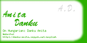 anita danku business card